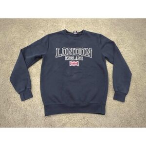 Aykroyd London England Crewneck Sweatshirt Pullover Graphic Print‎ Small